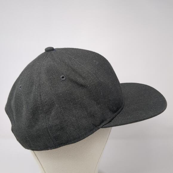 VANS Snapback Hat Gray One Size Adjustable Embroidered Vented Holes 6 Panel - Picture 5 of 8